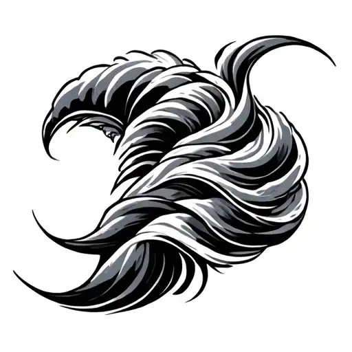 Four Lined Band Wave Design Inspired