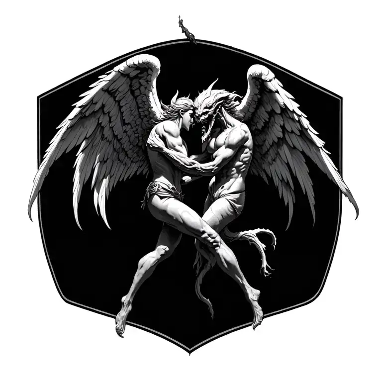 Angel Fighting Demon