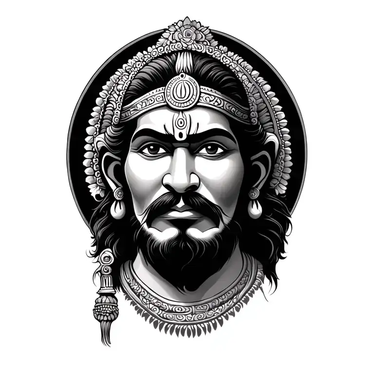 Hanuman Ji Gada With Mantra Written