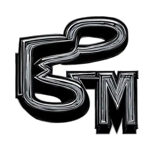 Letters E S M In Shape Of A Car