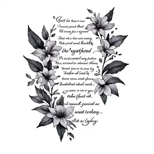 I Want A Full Sleeve Tattoo Design Featuring Important Bible Verses