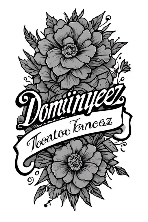 Last Name Dominguez In Forearm
