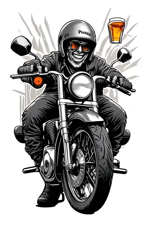 Pegleg Motorcyclist Bartender