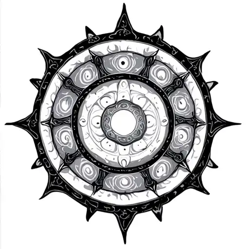 Chakra Wheel Like A Chariot Wheel