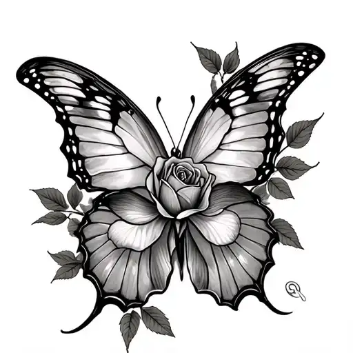 Faith Based Rose Butterfly