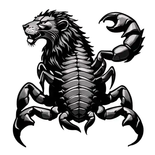 Lion With Scorpion