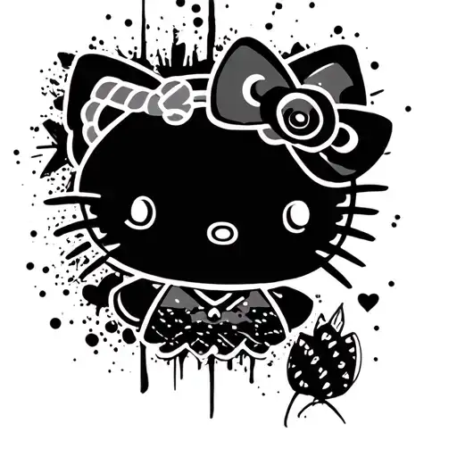 Trash Polka Style Hello Kitty