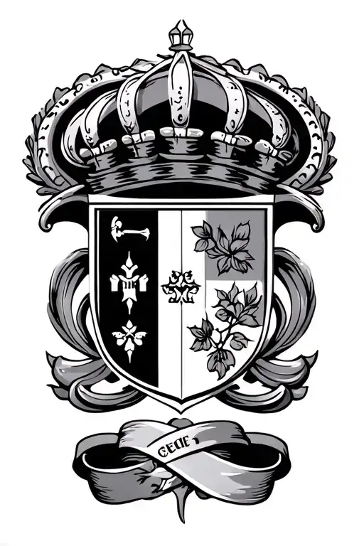Portuguese Crest Type Tatoo