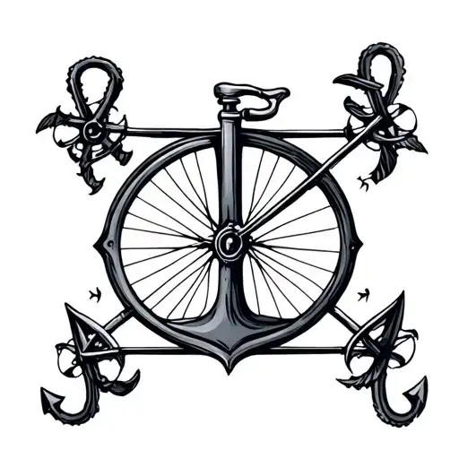 Bicycle Navy Anchor