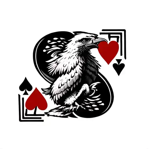 Ace Of Hearts Ace Of Spades With Griffin