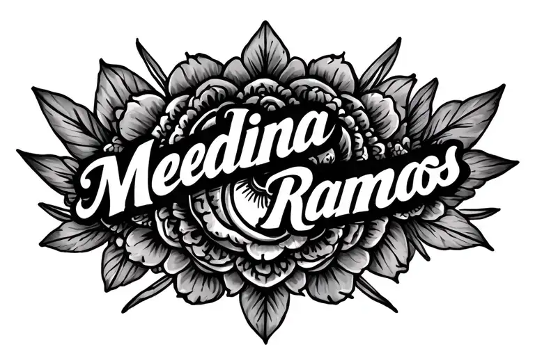 Mexican Tattoo Inspiration With The Names Medina Ramos