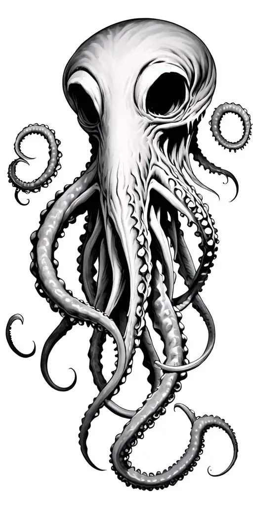 Kraken With Long Tentacles