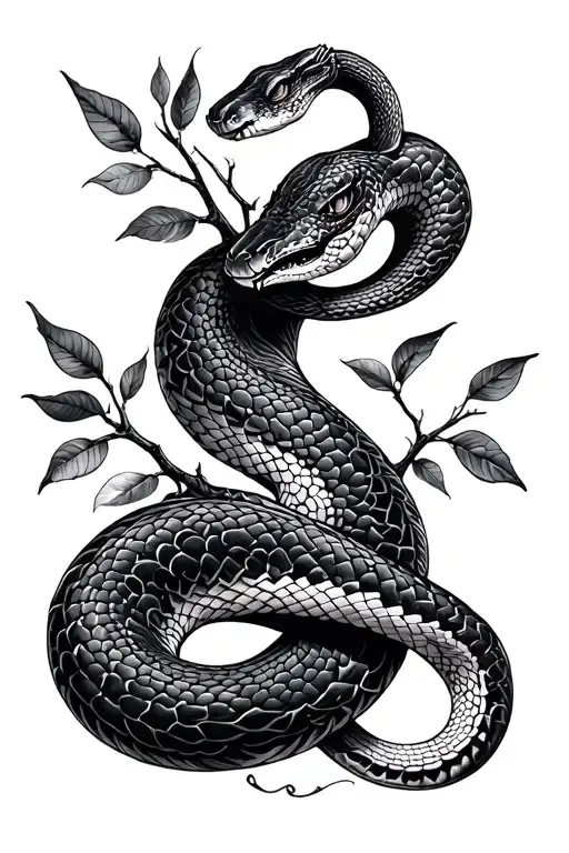 Snake Intertwined Tree