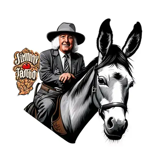 Jimmy Saville On A Donkey