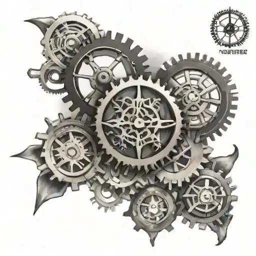 Cross And Clock Gears