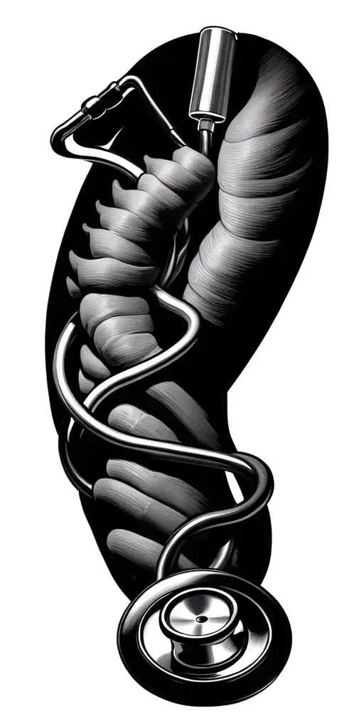 Nursing Stethoscope Intertwined