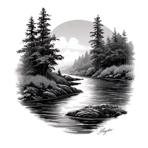 A River From High View