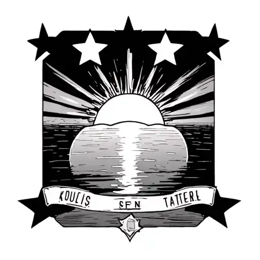 Knuckles And 3 Stars And A Sun Setting