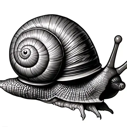 Snail With House Built