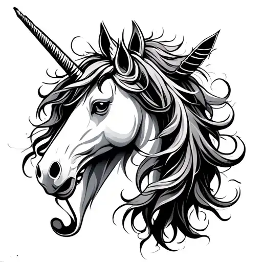 Treble Clef Bass Clef Unicorn