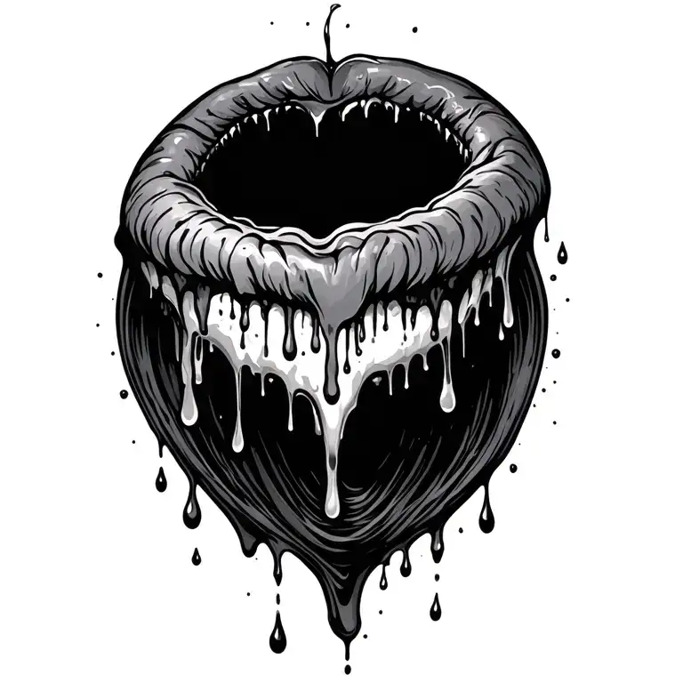 Tears Dropping Into A Bowel Like Blood