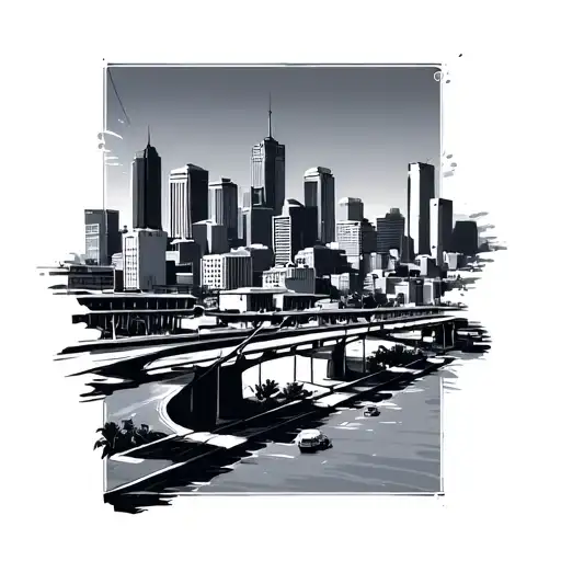 Los Angeles City Skyline