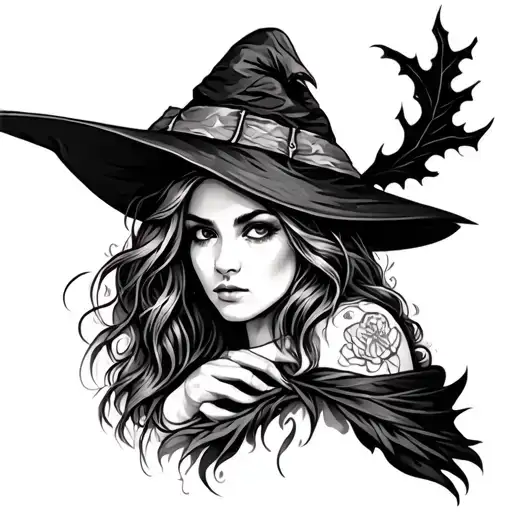 Witch Sleeve Tattoo For Women