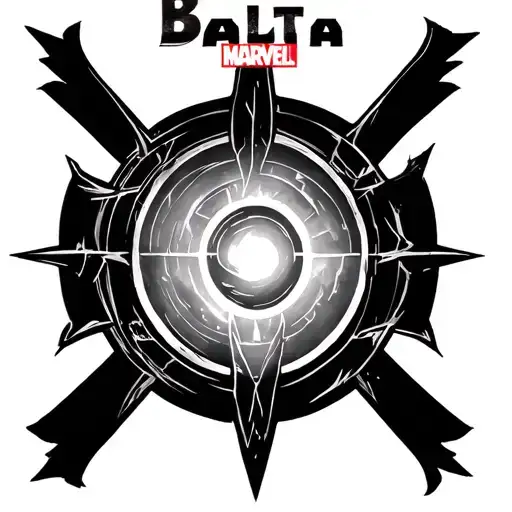 Marvel Vision Symbol With Balta As Initials And Alex Above It Wi