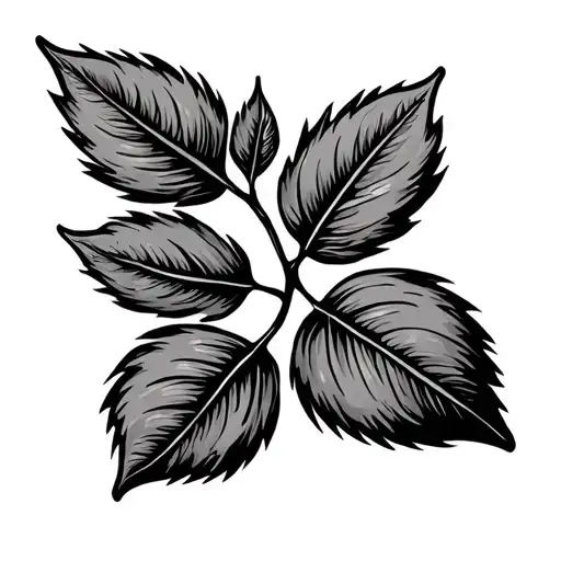 Branch With Single Leaves