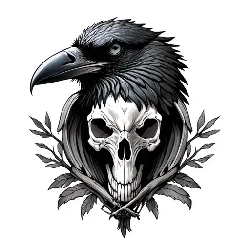 October Savannah Raven Skull
