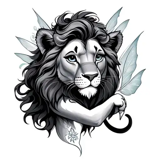 Tinkerbell Lioness Surrounded