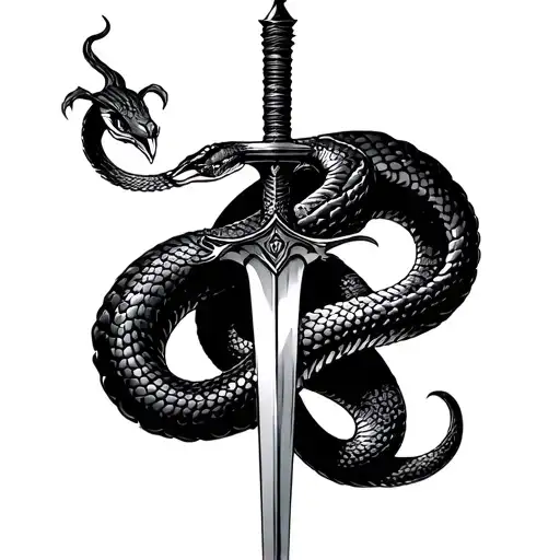 Sword And Snake Wrapping