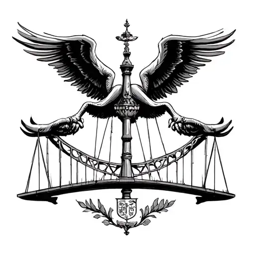 Balance With The La Giralda Center And The Arms Of The Balance As The Triana Bridge