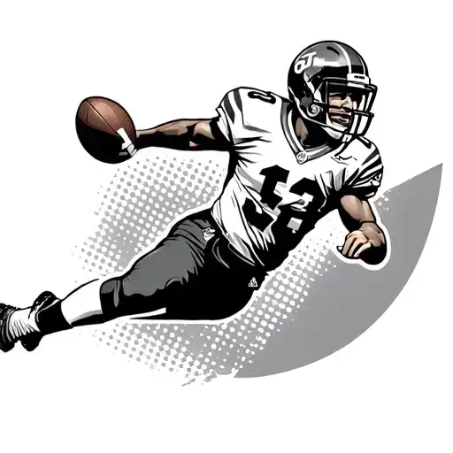 Football Player Kicking