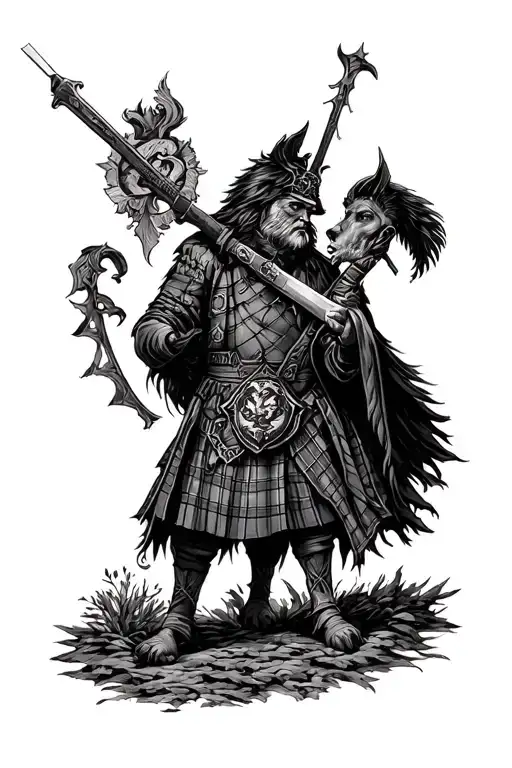 Macdougall Clan Scottish Theme Sleeve