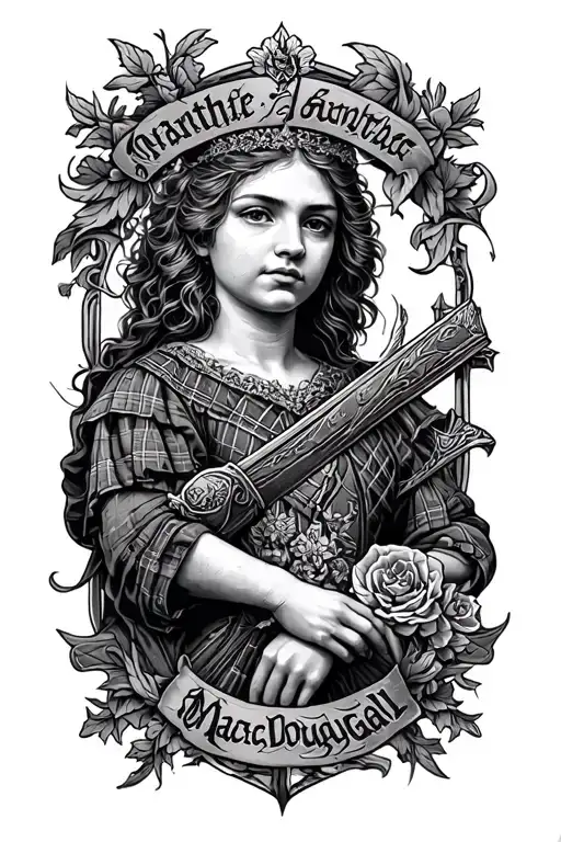 Macdougall Clan Scottish Theme Sleeve