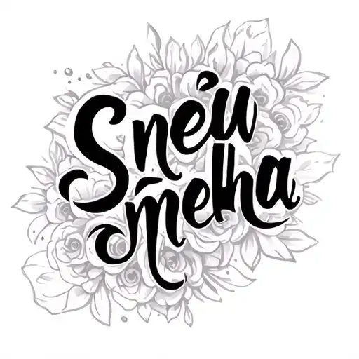 Sneha Name In French Script