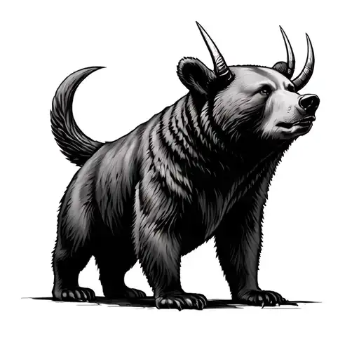 Bear With Horns