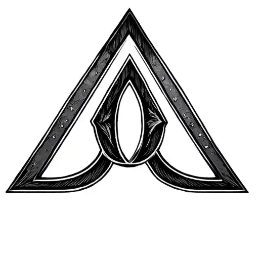 Letter O A U Triangular