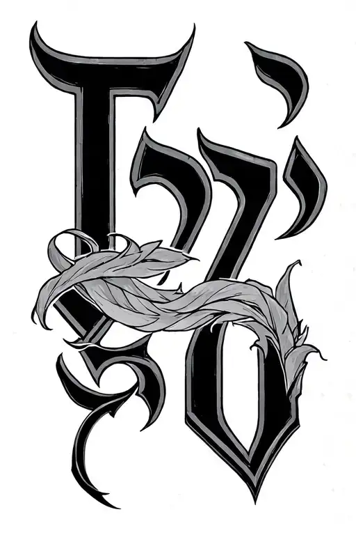 Tetelestai Hebrew Letters