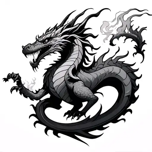 Sagittarius Fire Breathing Dragon
