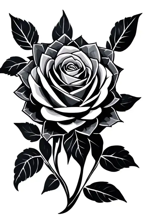 Turtle Rose Peg Geometric Design Incorporating