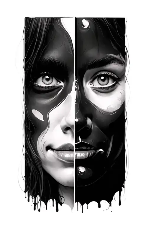 Dissociation Happy Face Split