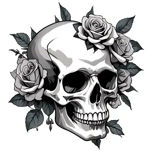 Skull And Roses