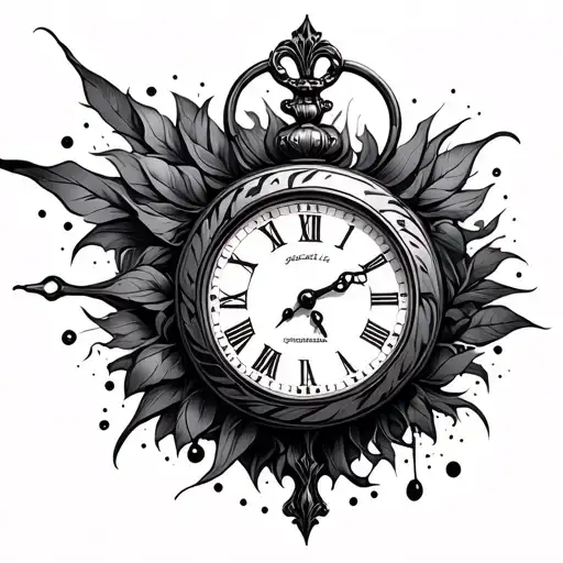 Clock Face Surrounded