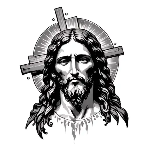 Jesus Cross Surrounded