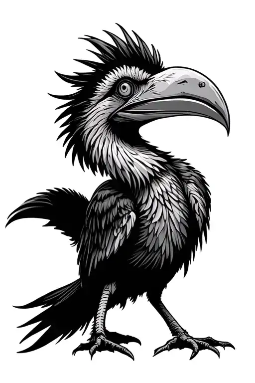 Prehistoric Bird With A Huge Beak