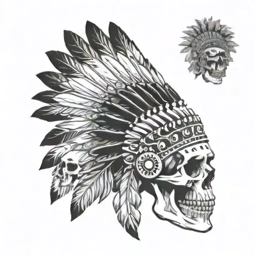 Skull Indian Headdress