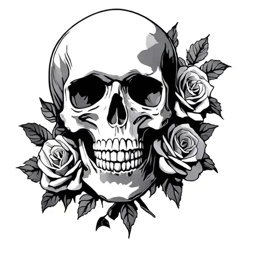 Skull And Roses