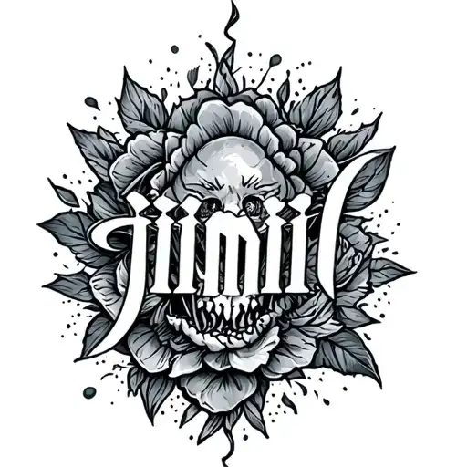 Tattoo With Secret Name Jinil Inside